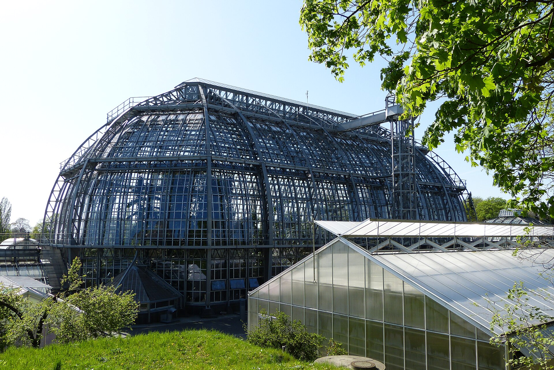 The Großes Tropenhaus, among the world's tallest greenhouses.